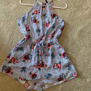 Striped & Floral Romper